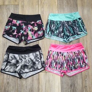 4 pair of Justice Active running shorts